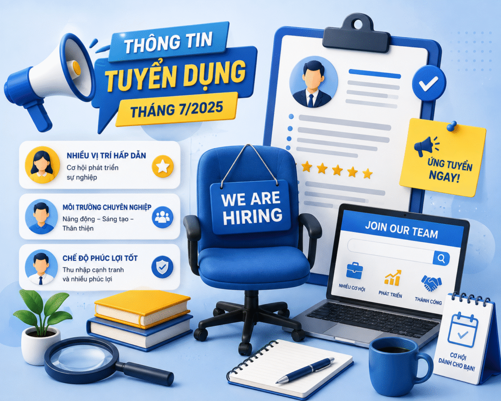 THÔNG TIN TUYỂN DỤNG – CƠ HỘI THÁNG 7/2025